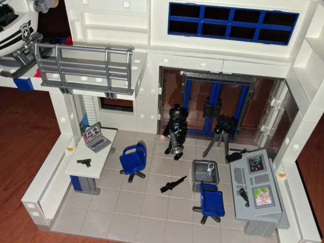 Comisaría Policía Playmobil con Vehículos