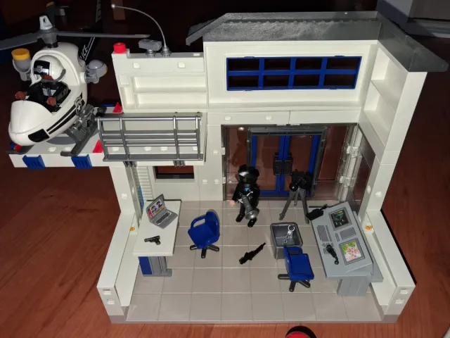 Comisaría Policía Playmobil con Vehículos