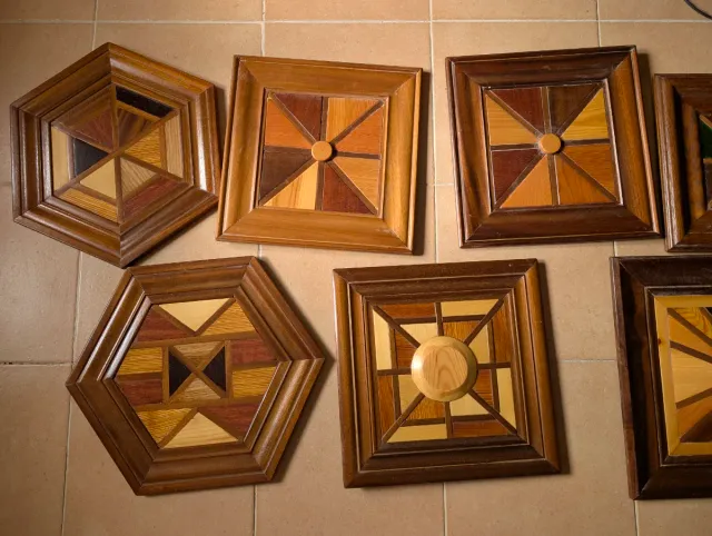 Cuadros de marquetería hechos a mano
