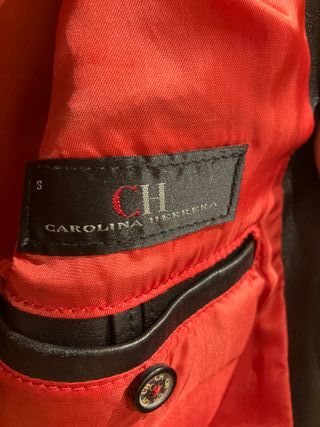 Americana de piel CH hombre negra talla 48/50