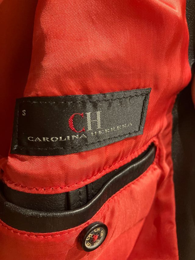 Americana de piel CH hombre negra talla 48/50