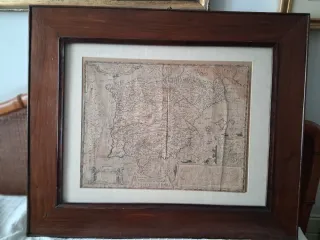Mapa antiguo Península Ibérica