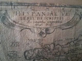 Mapa antiguo Península Ibérica