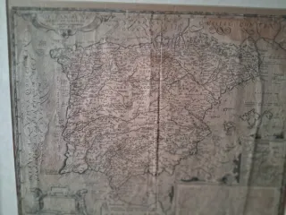 Mapa antiguo Península Ibérica
