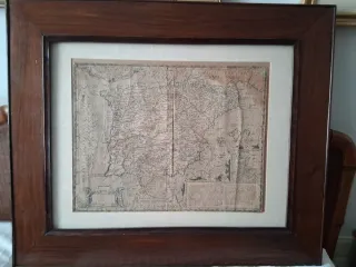 Mapa antiguo Península Ibérica