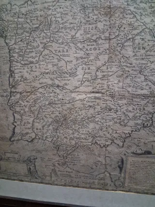 Mapa antiguo Península Ibérica