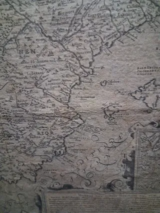 Mapa antiguo Península Ibérica