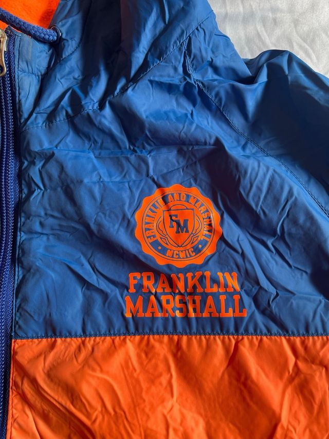 Cortavientos Franklin & Marshall Azul Naranja