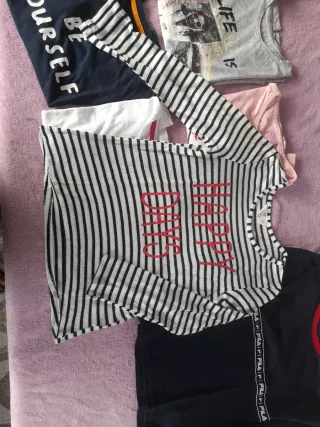 Lote 6 T-shirts Manga Comprida Criança.