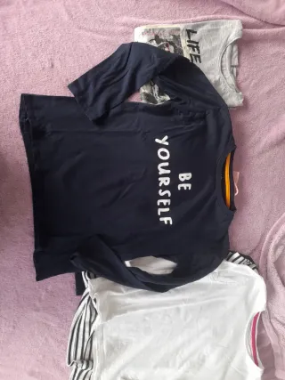 Lote 6 T-shirts Manga Comprida Criança.