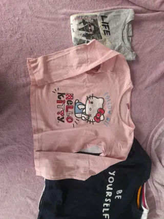 Lote 6 T-shirts Manga Comprida Criança.