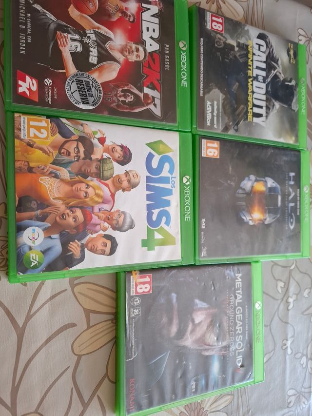 Lote 5 Juegos Xbox One: NBA 2K17, Sims 4, Call of