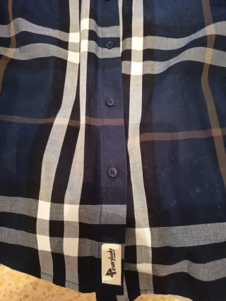 Camisa Polo Club cuadros azul M