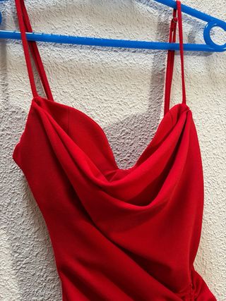 Vestido Zara Rojo Talla XS