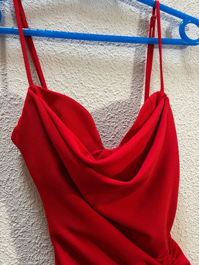 Vestido Zara Rojo Talla XS
