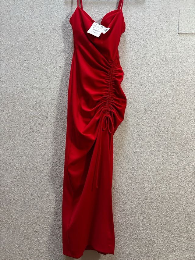 Vestido Zara Rojo Talla XS