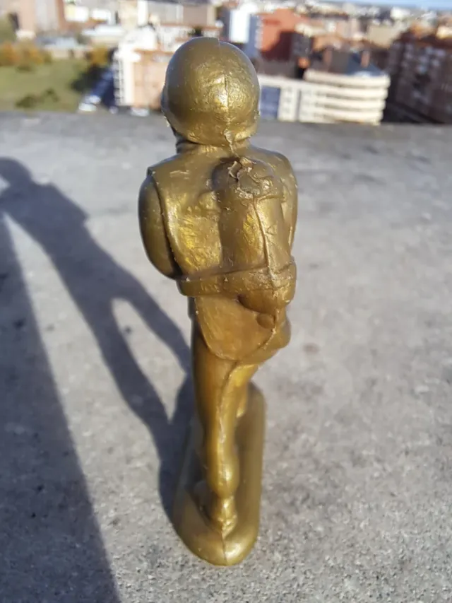 Soldado Lanzallamas Figura PVC  AÑOS 60