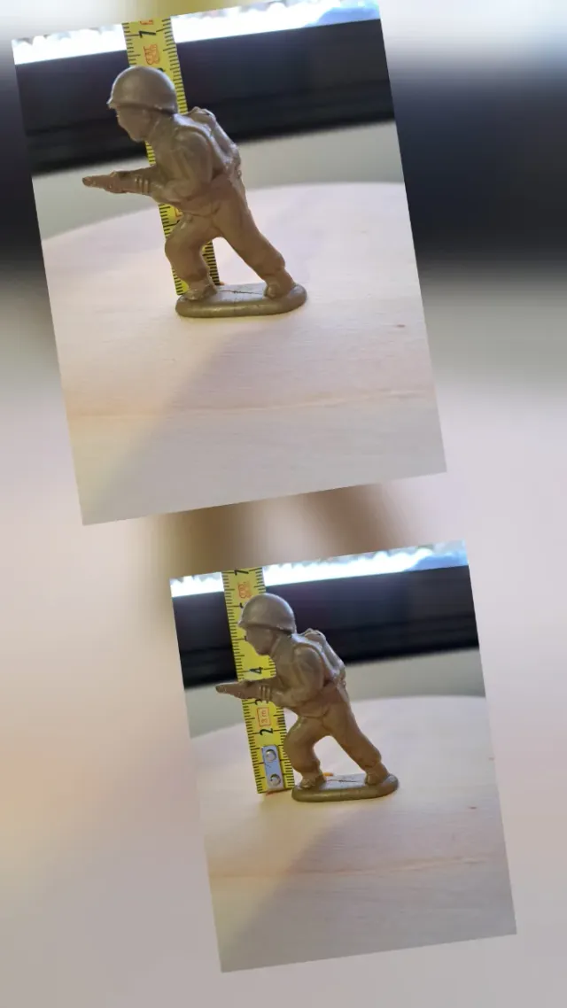 Soldado Lanzallamas Figura PVC  AÑOS 60