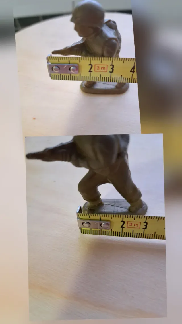 Soldado Lanzallamas Figura PVC  AÑOS 60