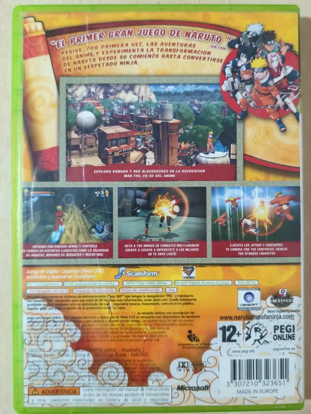 Xbox 360 Naruto Rise of a Ninja