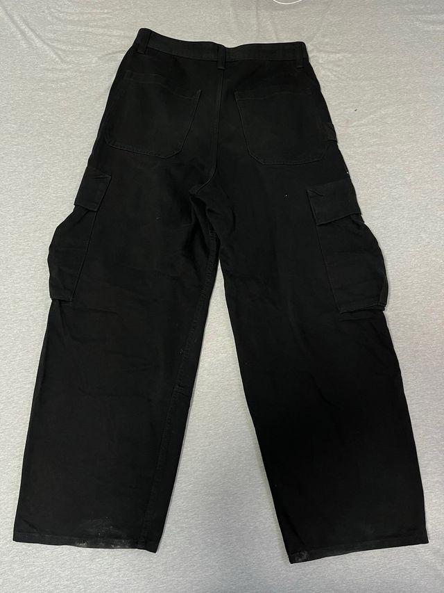 Bershka Pantalón Cargo Negro