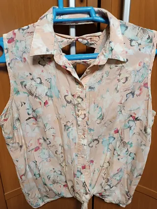 Camisa verano estampada mariposas