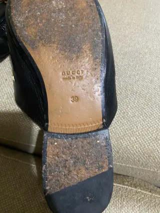 Mocasines Gucci Negro/Dorado Estrellas y Abejas