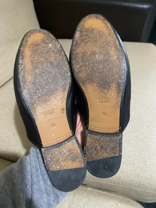 Mocasines Gucci Negro/Dorado Estrellas y Abejas