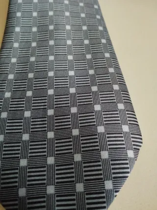 Corbata Sette Bello 100% Seda Gris