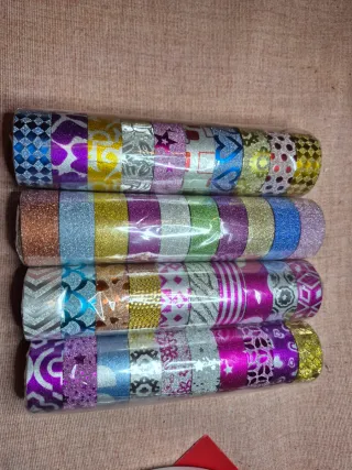 Set nastri decorativi glitterati