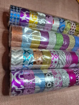 Set nastri decorativi glitterati