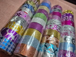 Set nastri decorativi glitterati