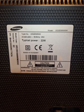 Samsung TV 22 Ext.