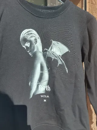 Felpa WOLM con stampa Birth