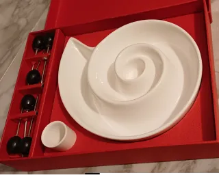 Antipastiera ceramica design spirale
