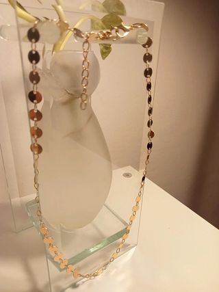 Lote Anillo Bicicleta y Gargantilla Dorada