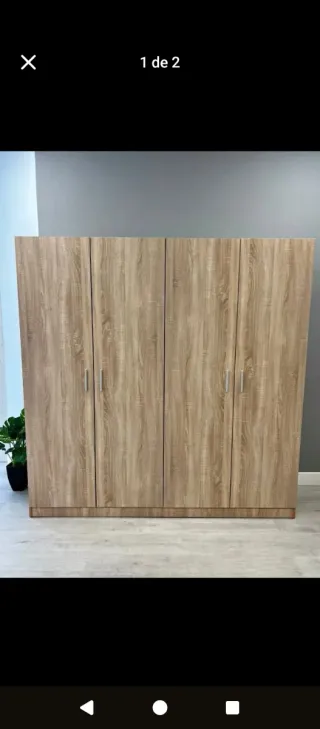 OFERTA Armario blanco de madera