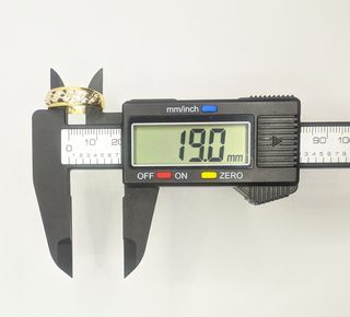 Anillo de oro combinado 18k circonita, 2.2g, T-20.