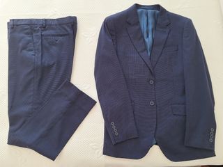 Traje Cortefiel Azul Marino Corte Juvenil Talla M