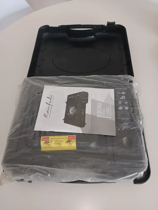 Hornillo de gas portátil con maletín