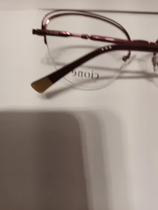 Montura gafas mujer burdeos