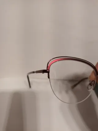 Montura gafas mujer burdeos