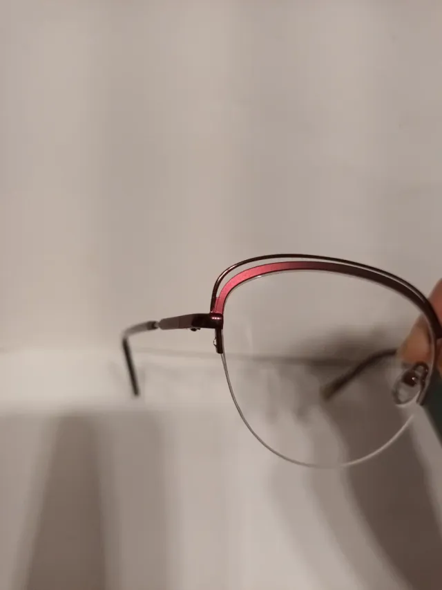 Montura gafas mujer burdeos