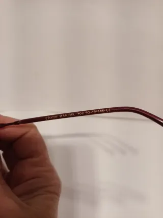 Montura gafas mujer burdeos