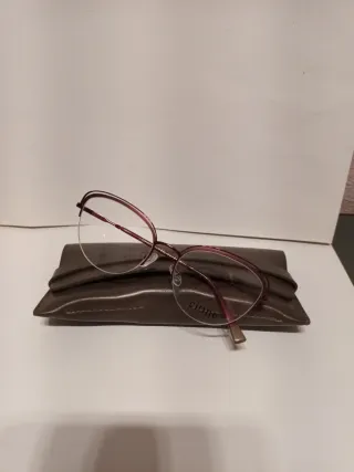 Montura gafas mujer burdeos