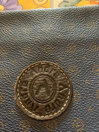 Pochette Andrea Andrè vintage ecopelle blu