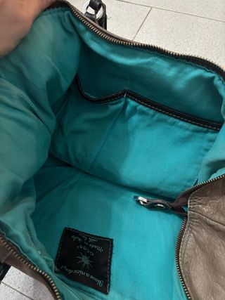 Borsa Gabs Firenze Pelle Marrone/Turchese