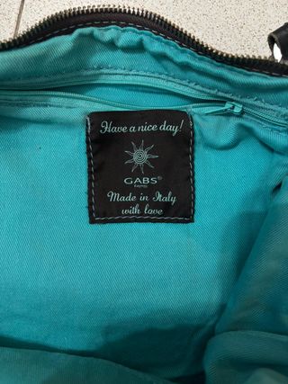 Borsa Gabs Firenze Pelle Marrone/Turchese