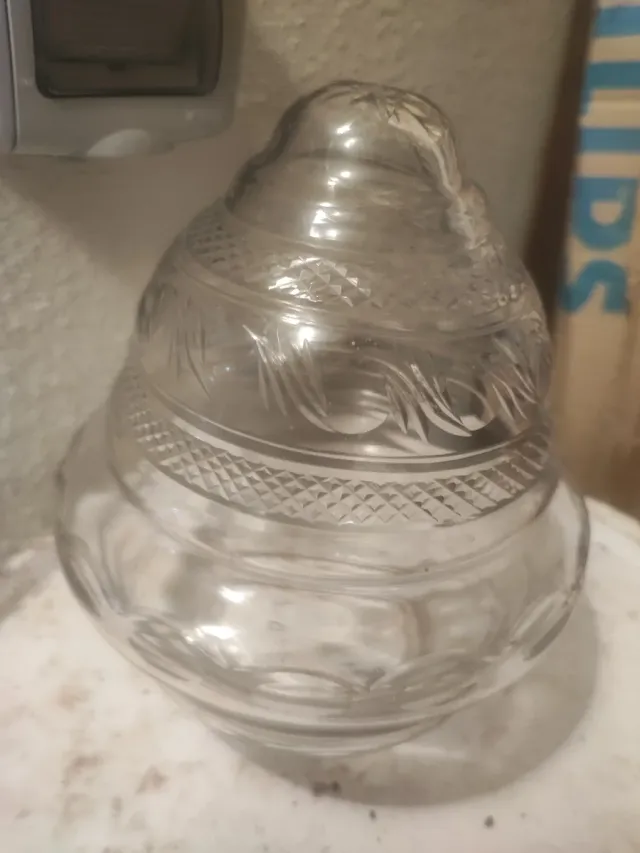 4 Globos para lámparas antiguas de cristal