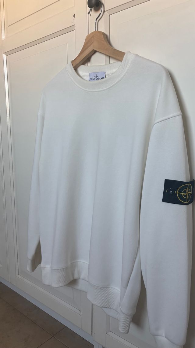Sudadera Stone Island Blanca